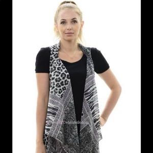 Sheer Leopard vest